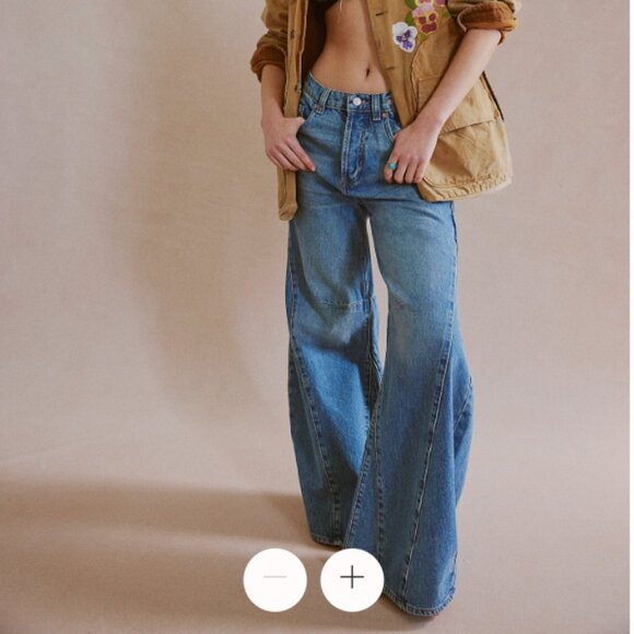 We The Free Denim - We The Free Eden High Slouchy Flare Jeans Homefree 29 0836